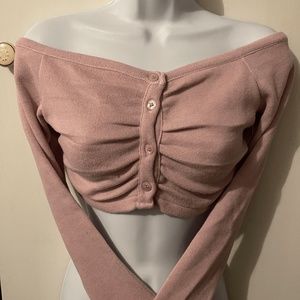 BNWT Zara off shoulder lilac top sweater